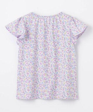 ANY KIDS 小花柄 プリント Tシャツ ラベンダー×花柄