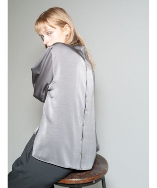 Te chichi ドレープネックブラウス《2025Autumn catalog vol.2 item》 グレー