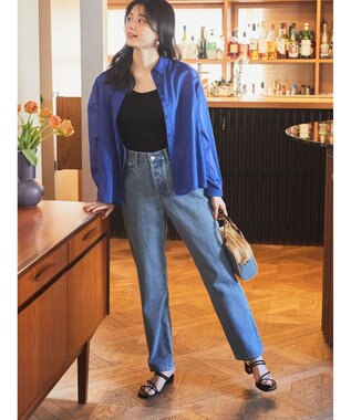 earth music&ecology ストレートフィットデニム Indigo