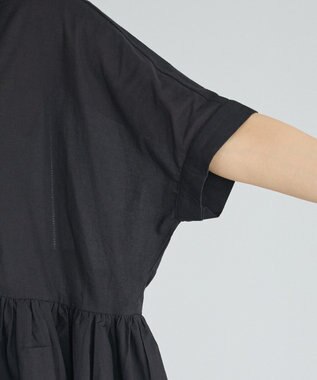 CRAFT STANDARD BOUTIQUE インド製 ペプラムブラウス Black