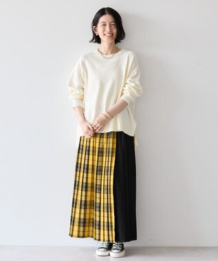 AMERICAN HOLIC バイパチサイドスリットニットプルオーバー Ivory