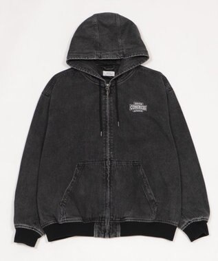 WEGO ワーカーズフードブルゾン デニムブラックソノタ