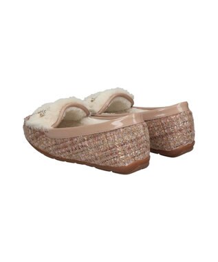 Bridget Birkin 【Bridget Birkin】キラキラリボンムートンシューズ ベージュコンビ