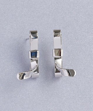 Phoebe ニュアンスリボンピアス　シルバー シルバー