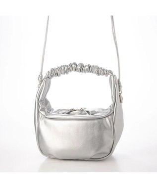 UNBILLION kakatoo ギャザーハンドル2wayバッグ シルバー