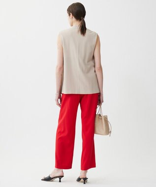 ICB 【接触冷感・UVカット・洗える】 T/Rドライリネン ジレ ベージュ系