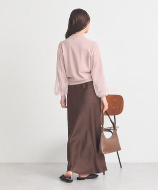earth music&ecology レンチング(TM)エコヴェロ(TM)(マジョリカプリーツ) Pink Beige