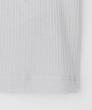 J.PRESS LADIES シルク混ベアテレコ ハイネック シアー カットソー ライトグレー系