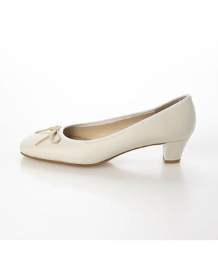 Riz raffinee <Riz raffinee>【WEB限定】スクエアトゥリボンパンプス ホワイト