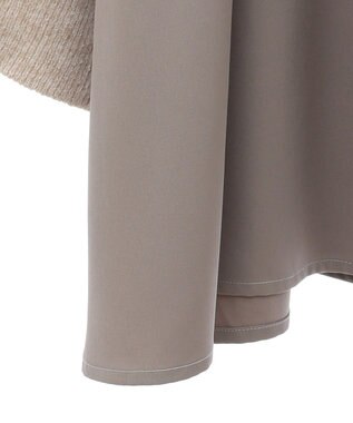 Green Parks ａ．布帛切り替えニットミニワンピース Beige