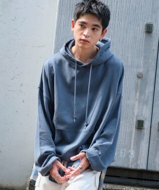 WEGO アシッドウォッシュバルーンパーカー ブルーその他