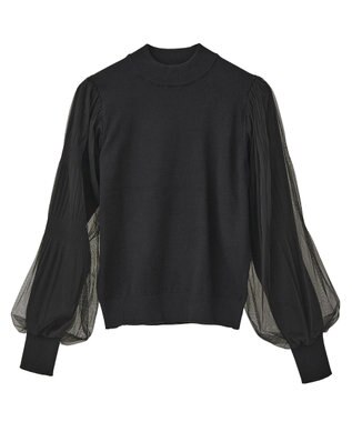 earth music&ecology レンチング(TM)エコヴェロ(TM)(マジョリカプリーツ) Black