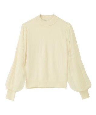 earth music&ecology レンチング(TM)エコヴェロ(TM)(マジョリカプリーツ) Ivory