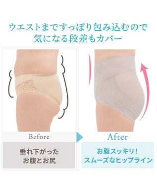 BRADELIS New York 【Yukine inc. 】ゆきねえモアソフト快適ショーツ23  蒸れにくい補正ショーツ サンドグレージュ