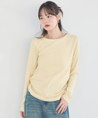 earth music&ecology サイドギャザープルオーバー