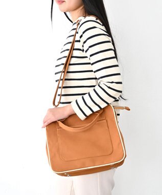 YUSHI ARLE - 2WAY SHOULDER 帆布手さげ&ショルダーバッグ キャメル