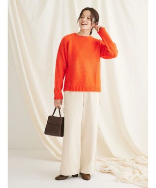 CRAFT STANDARD BOUTIQUE シンプルニットプルオーバー Orange