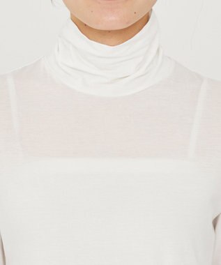 uncrave アルビニスタシフォン ハイネック カットソー（uncrave STANDARD） オフ