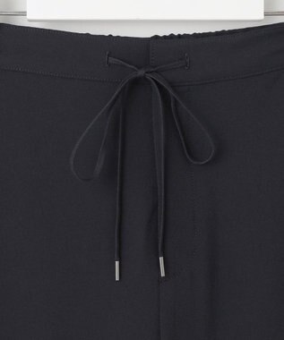 J.PRESS LADIES L 【洗える・吸水速乾・接触冷感・セットアップ対応】Light ジョーゼット ワイド パンツ ダークネイビー系