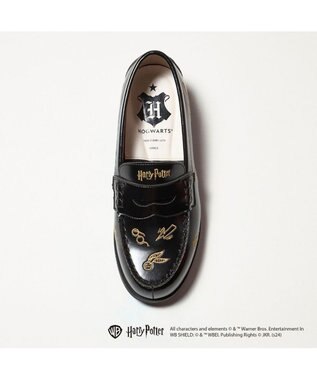 ing <ing>【ハリー・ポッターコラボレーション】刺繍モチーフローファー ブラック