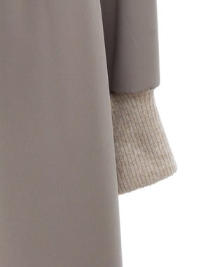 Green Parks ａ．布帛切り替えニットミニワンピース Beige