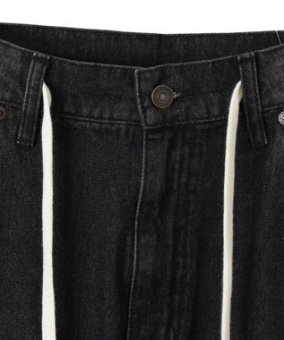 WEGO ヴィンテージウォッシュダブルニーバギーパンツ ブラック