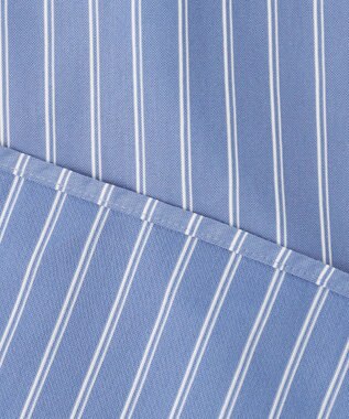 J.PRESS MEN パッチフラップ マルチストライプシャツ/B.D. サックスブルー系1