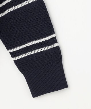 組曲 L 【先行予約】ボーダーレース ニット ホワイト系2