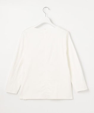 自由区 【洗える・ジャージー素材】フロントレースジャージー プルオーバー ホワイト系