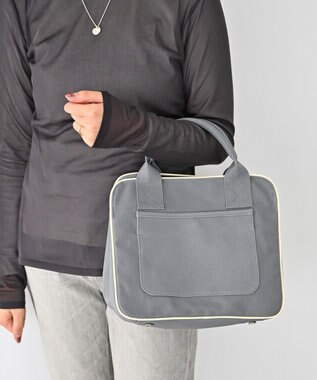 YUSHI ARLE - 2WAY SHOULDER 帆布手さげ&ショルダーバッグ グレー