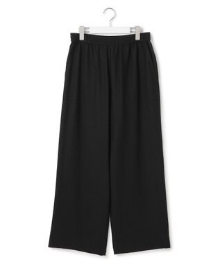 ICB L ワッシャーツイル ワイドストレートパンツ ブラック