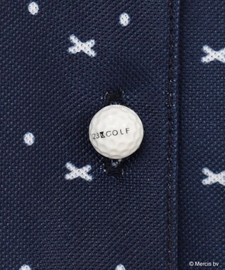 23区GOLF 【WOMEN】【吸水速乾/UVカット】ミッフィーフェイスポロシャツ ネイビー系5