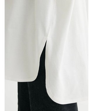 Green Parks 汗じみ防止Ｗカフスフレンチチュニック Off White