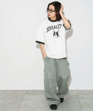 WEGO グラフィックリンガーBIG　T（S） ホワイト