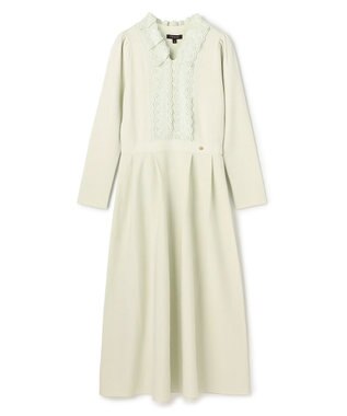 TOCCA LACE ROAD STORY ニットドレス ライトグリーン系