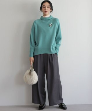 組曲 S ハイツイストシアー インナータートル ホワイト系