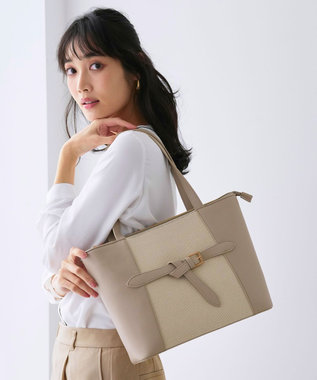 ANY SIS キャンバスコンビトート バッグ