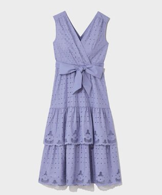 GRACE CONTINENTAL カットワークembドレス ブルー