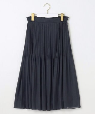 ANY SIS S 【洗える】シャイニープリーツ スカート ネイビー