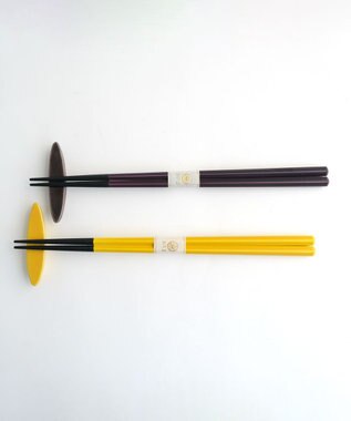 たち吉 【たち吉】かさね色箸・箸置セット移菊〈箸2膳・箸置2個〉 イエロー