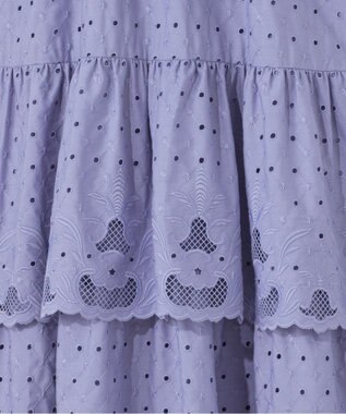 GRACE CONTINENTAL カットワークembドレス ブルー