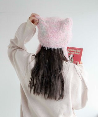 WEGO シャギーネコミミバラクラバ ライトピンク