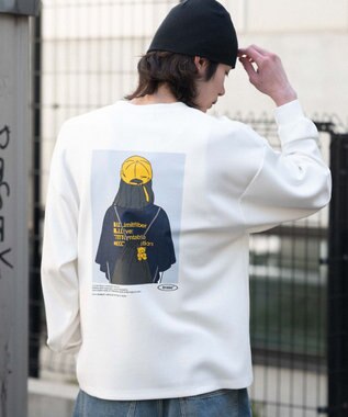 WEGO 【ユニセックス着用ITEM/MLサイズ展開】ガールプリントT（LS） ホワイト