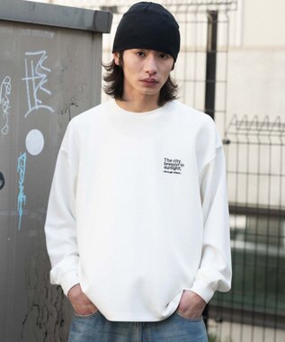 WEGO 【ユニセックス着用ITEM/MLサイズ展開】ガールプリントT（LS） ホワイト