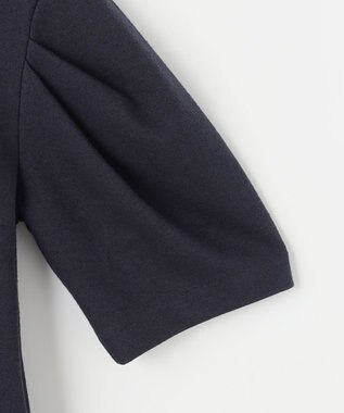 #Newans 【セレモニーにも/洗濯機可】パフスリーブロングワンピース​ ネイビー