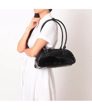 UNBILLION カシュカシュ cachecache / 横長エナメルボストン