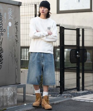 WEGO 【ユニセックス着用ITEM/MLサイズ展開】ガールプリントT（LS） ホワイト