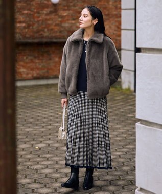 ANY L 【2SET】ニットセットアップ [WEB限定]ネイビー