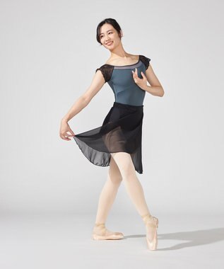 Chacott 巻きスカート ブラック