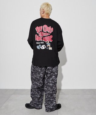 WEGO 【ユニセックス着用ITEM】別注ベンデイビスプランプロゴT（LS） ブラック